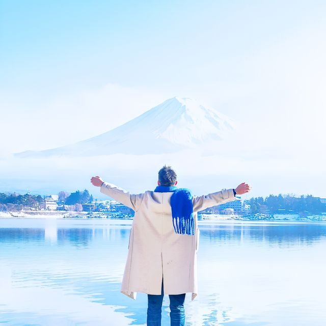 在富士山面前，人既渺小又偉岸，有同感嗎？|||