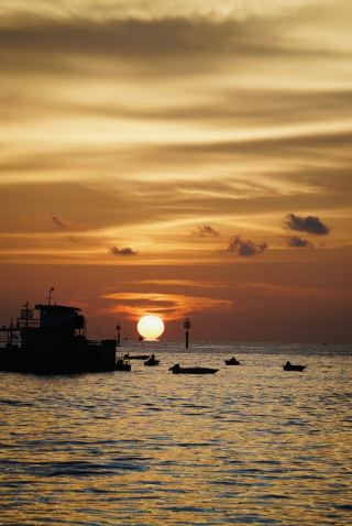 完美日落哥打京那巴魯·沙巴。