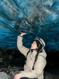 Glacier Adventure Blue Iceland Cave Check-in ❤️