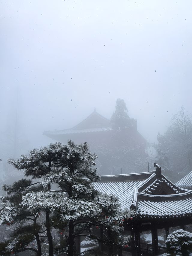 徑山寺觀雪