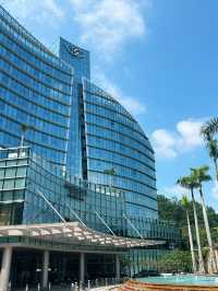 面向珠澳大海嘅珠海海灣大酒店 好chill嘅一日