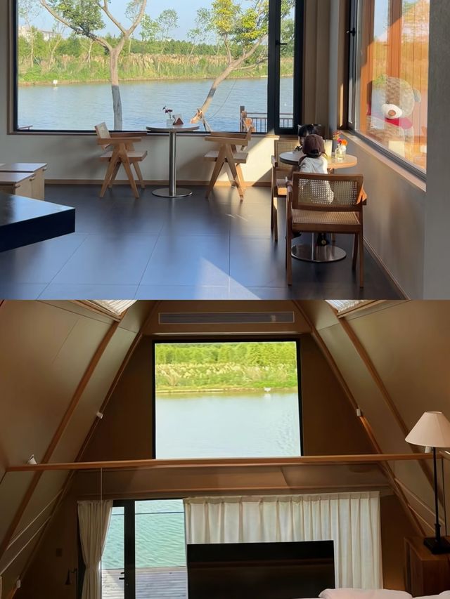 崇明湖景獨立木屋！真係好chill呀！