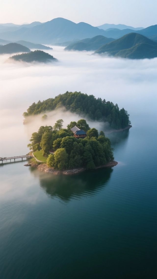 廬山西海丨晨霧起時，舟行畫中，恍如桃源丨中國最美湖光山色之一
