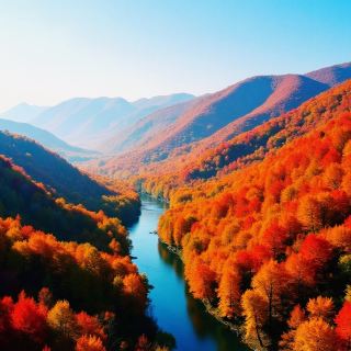 허베이 가을 풍경의 절정! 3시간 만에 도착하는 부평 홍엽 비경에 감탄이 절로 나와요