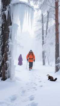 踩進齊膝深雪，走進無人知曉的林海｜方正雙子山