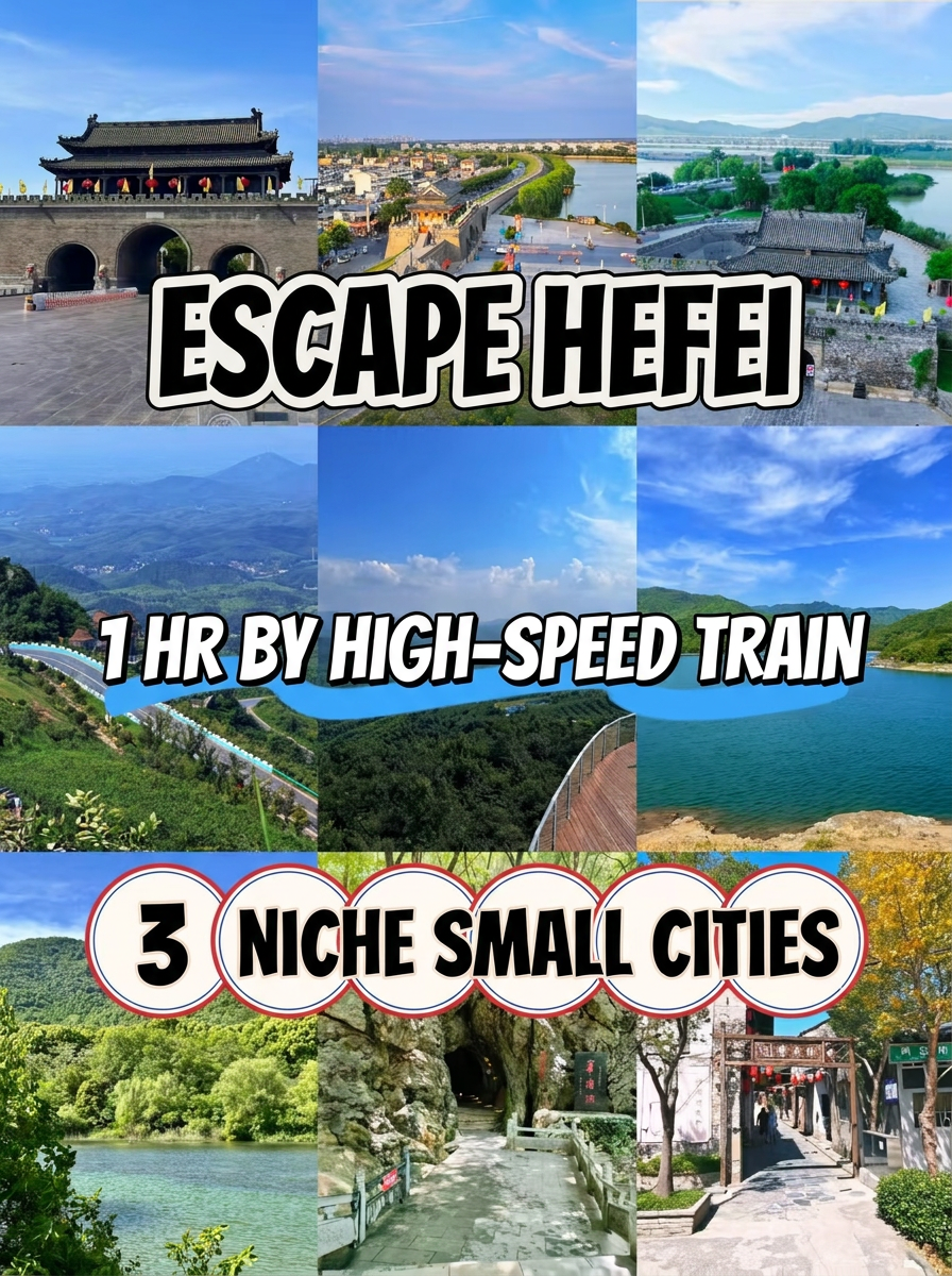 合肥から週末プチ旅行！高速鉄道で1時間、人混みを避けて癒やされる穴場3都市へ
