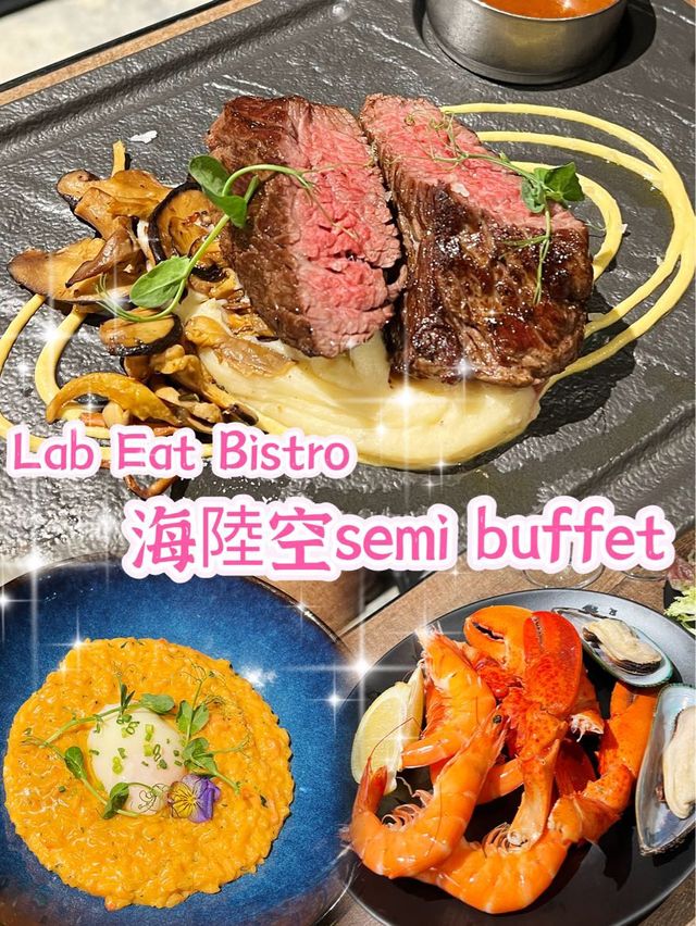 海陸空semi buffet 仲有free flow🥂