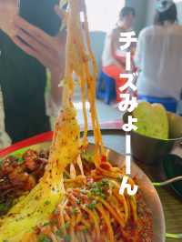 新大久保　サムギョプサルパスタが美味しい　駅前坂場