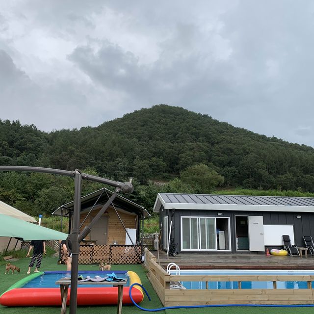 가평 애견동반 넓고 쾌적한 글램핑 펜션🏕️ [가평_구름위산책펜션&글램핑]