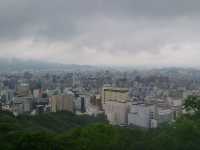 【愛媛】霧雨に映える松山城