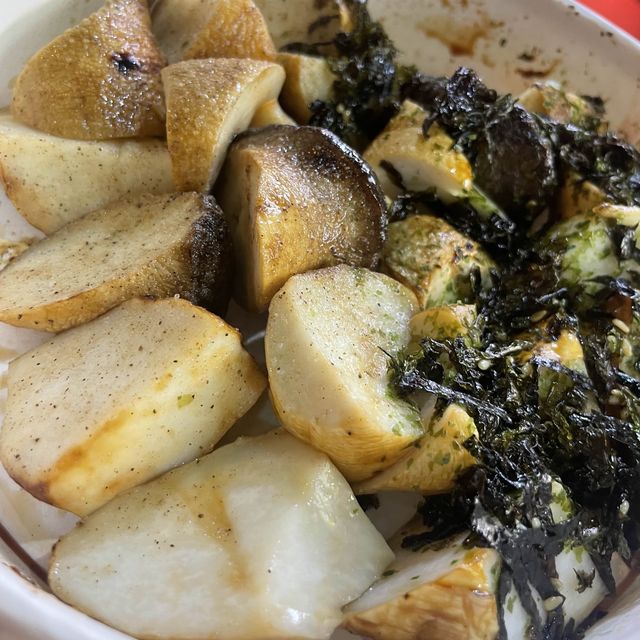 【台灣台中】翰記雞汁燒烤杏鮑菇🍄逢甲夜市必食🤤