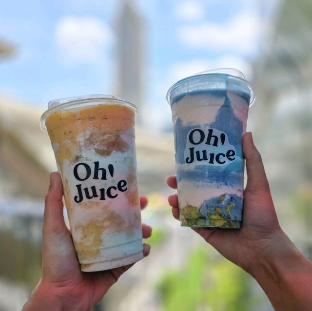 ได้มาชิมสักที #OhJuice สมูทตี้สีรูปโลก 