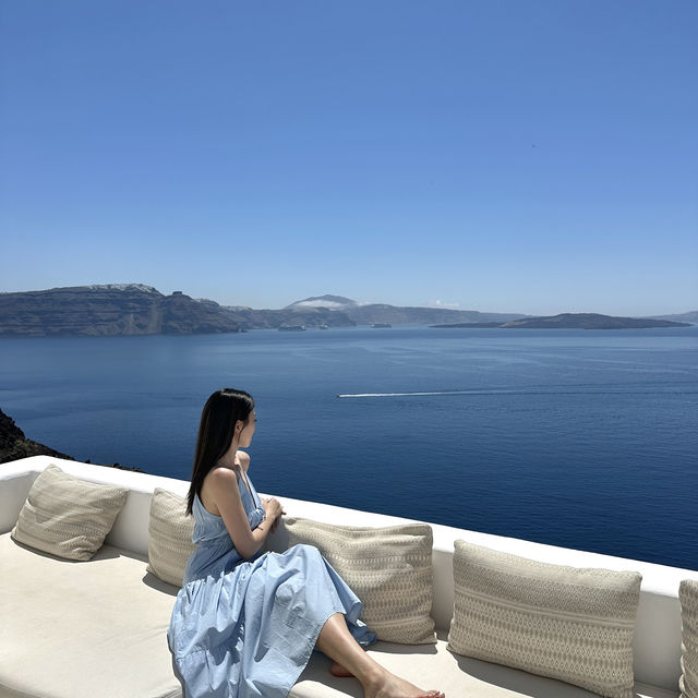 Santorini 人生住過最美的酒店🩵