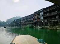 Morning Serenity in Fenghuang Ancient Town: Misty River Magic at Dawn