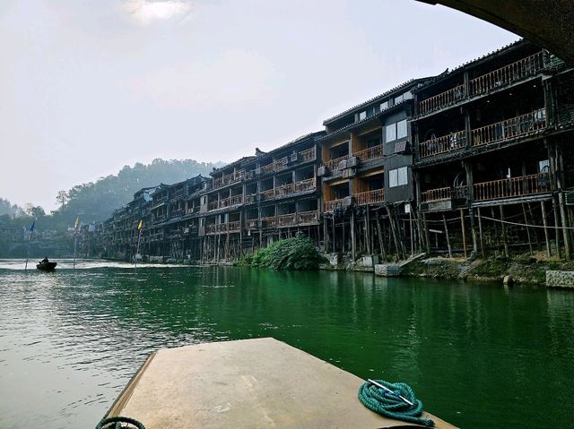 Morning Serenity in Fenghuang Ancient Town: Misty River Magic at Dawn