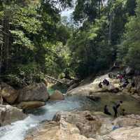 One of the most dramatic waterfall in Malaysia - Chemerong Waterfall