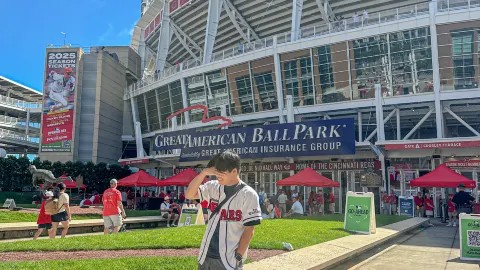 The home stadium of the Cincinnati Reds, Great American Ball Park. — traveler post in Cincinnati