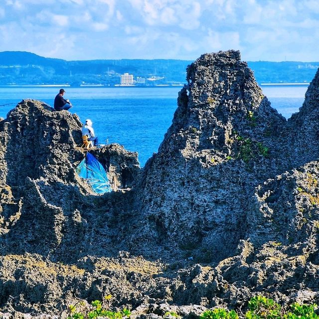 日本沖繩🌊|萬座毛海岸邊的視角🐘