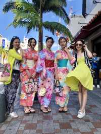 Happy mood in Okinawa nice city 