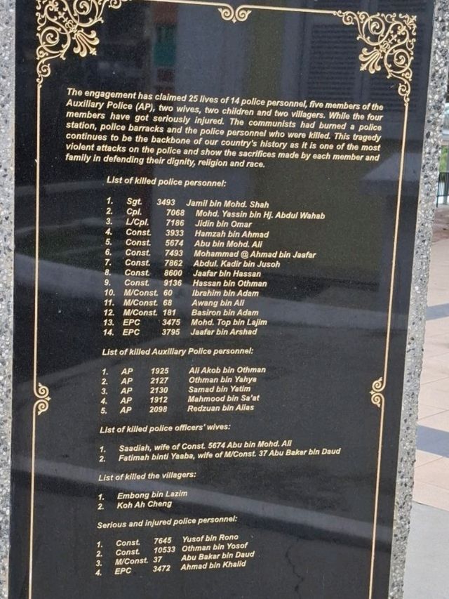 A TRIBUTE TO OUR FALLEN HEROES IN BUKIT KEPONG, JOHOR 