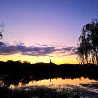 Sunset in Beiwu Park, Beijing