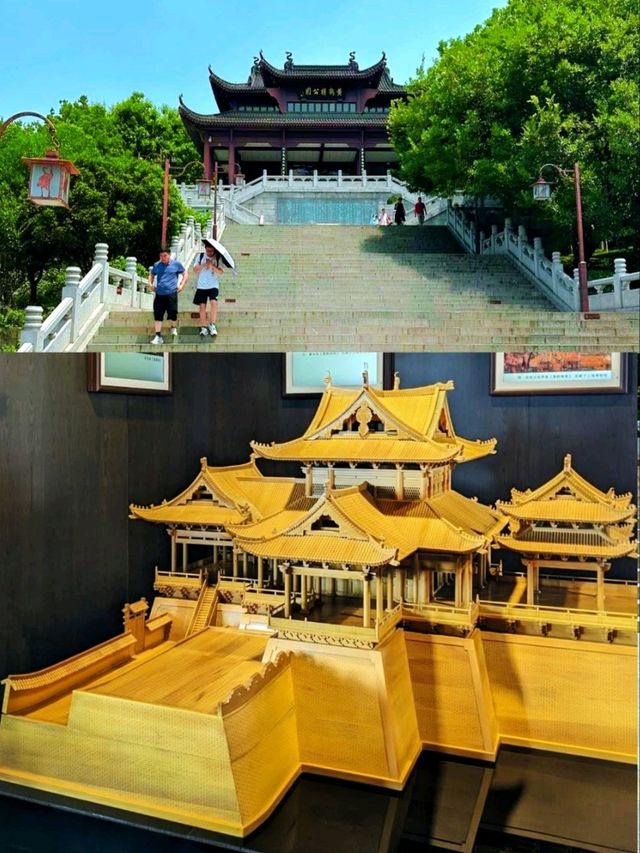 Exploring The Yellow Crane Tower, an iconic historical landmark in Wuhan, China. 