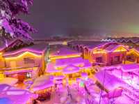 China Snow Town ยามค่ำคืน