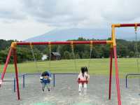 河口湖的一個有趣的兒童小公園：鳴沢村活き活き広場
