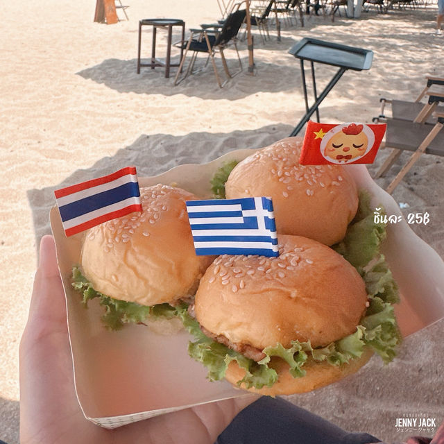 #หาดแหลมเจริญ #ระยอง #Babyburger 