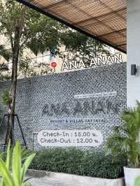 ANA ANAN RESORT & VILLAS PATTAYA 🦀🌊🪸