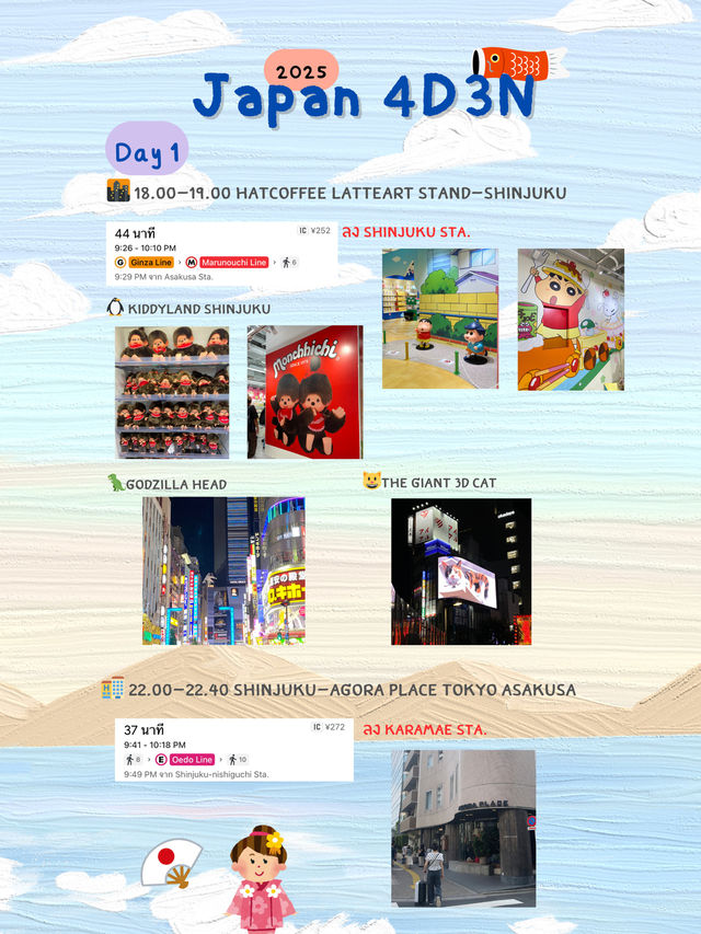 แพลนเที่ยวโตเกียว 4วัน 3คืน 🍡🇯🇵 แพลนเที่ยวโตเกียว 4วัน 3คืน 🍡🇯🇵