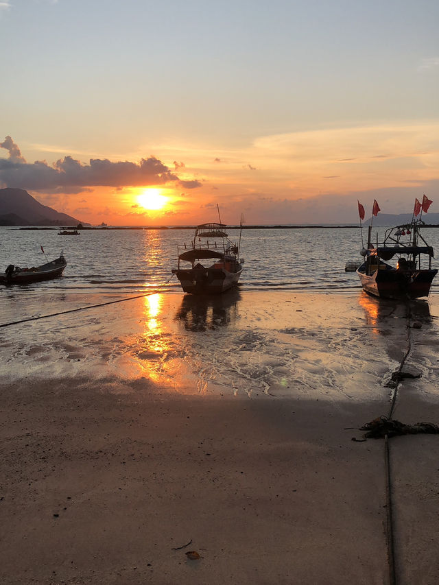 Golden hours Black Beach Langkawi