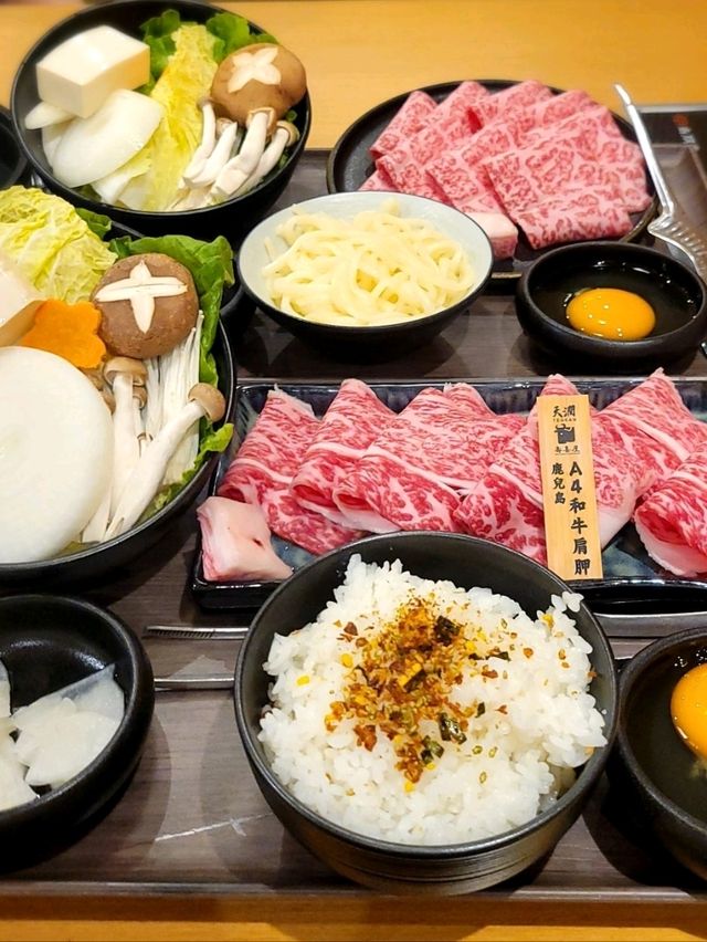 正宗關西風🔥🔥北海道和鹿兒島和牛壽喜燒🐄