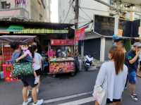 ถนนคนเดินโบราณ บนเกาะฉีจิน เมืองเกาสง
