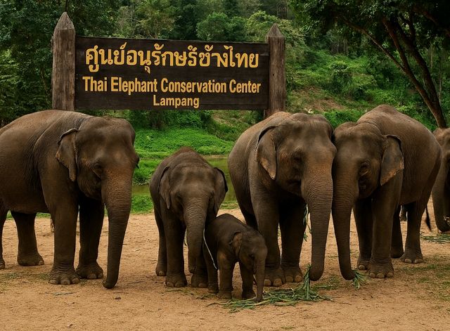 (Thai Elephant Conservation Center) – ลำปาง