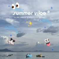 👙🫶🏻🩴✨👒หาดบางแสน น้ำใสๆ ชลบุรี🛟🏝️🏖️🌊