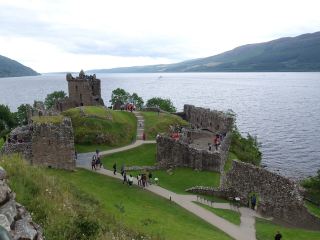 Loch Ness Monster Legend/Urquhart Castle by Loch Ness