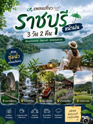 Here's a 3-day, 2-night itinerary for Ratchaburi during the rainy season.
