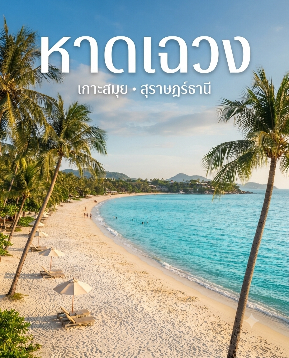 🌴 Bãi biển Chaweng, Koh Samui — Một bãi biển nổi tiếng không chỉ có biển; bạn có thể vui chơi từ sáng đến tối!
