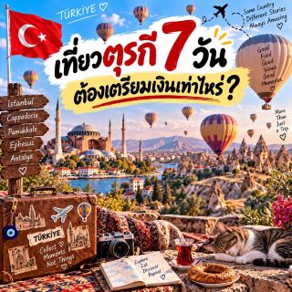 💰 Turkey 7-Day Budget 🇹🇷เที่ยวตุรกี 7 วัน ต้องเตรียมเงินเท่าไหร่?