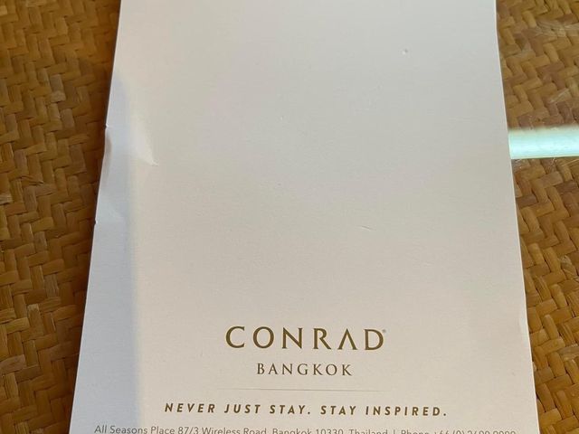 Conrad Bangkok Hotel 🗺️