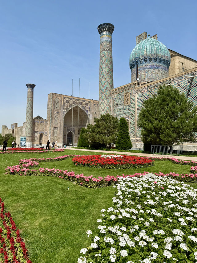Springtime Bliss at Registan Park, Samarkand