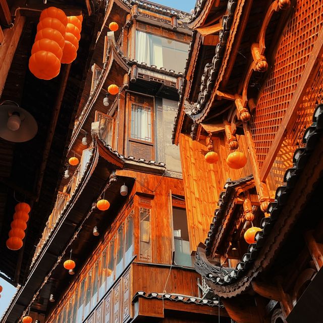 Beautiful ancient Chinese town 