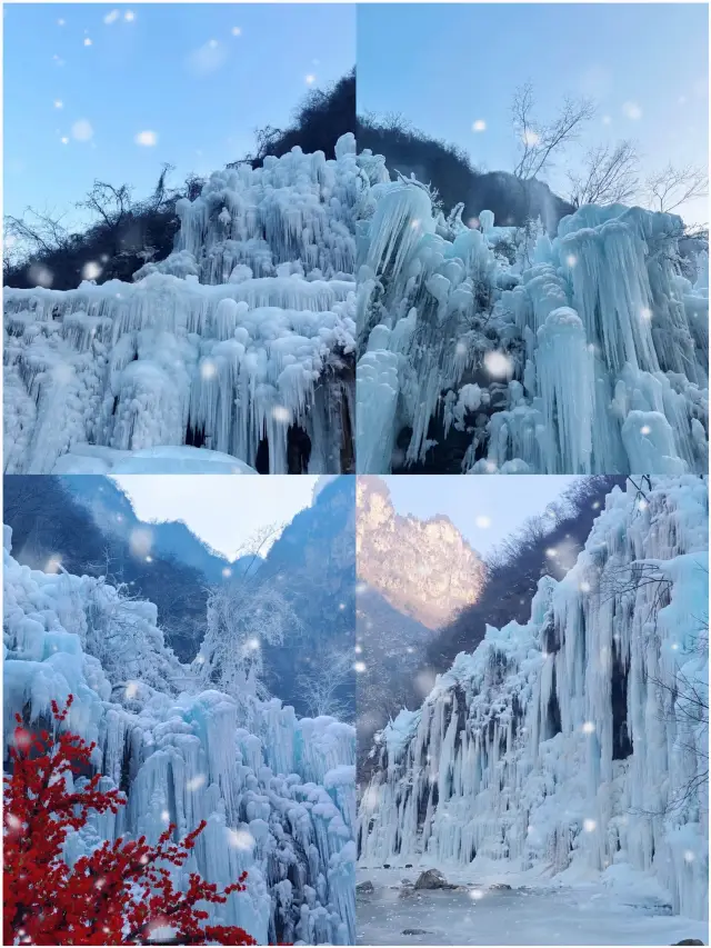 冬日陽光正好，去雲台山看冰瀑、冰掛