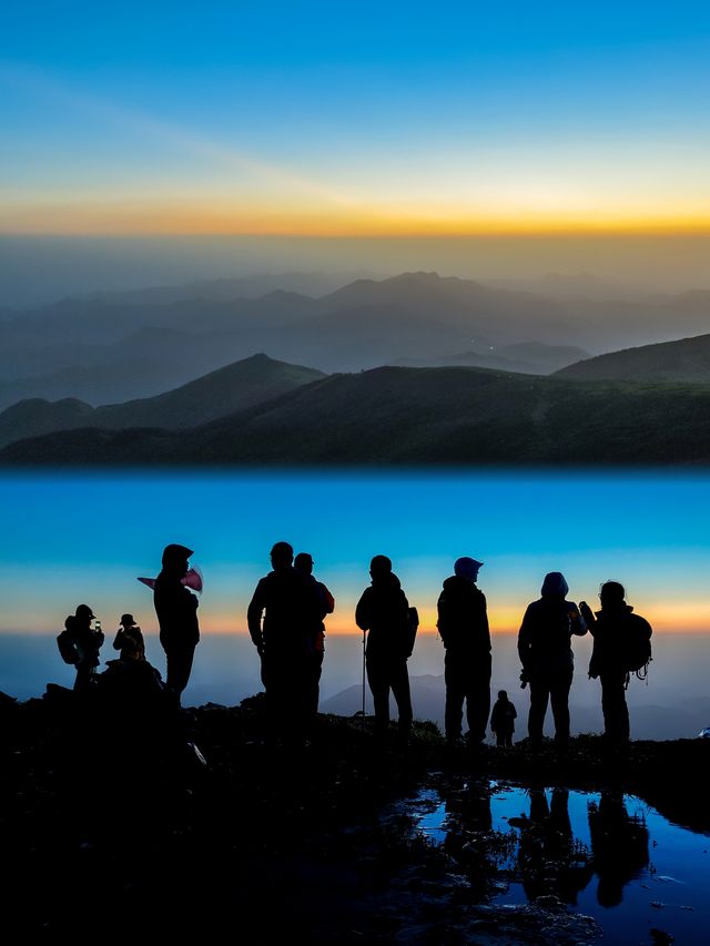 東靈山夜爬星辰大海觸手可及