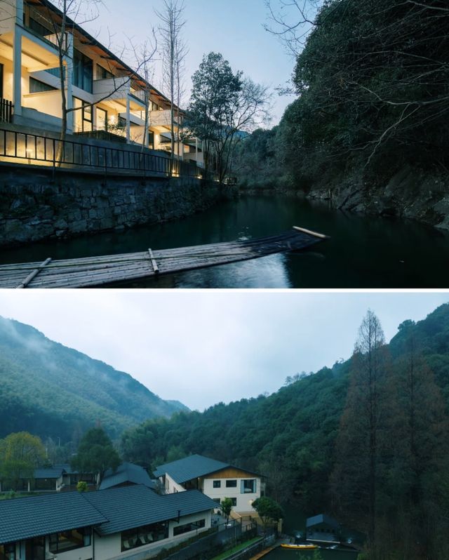 古橋山溪環繞的桃源山居紹興向野而生夏意。