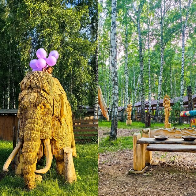 探秘托木斯克：木雕主題公園，藝術與自然的完美邂逅！