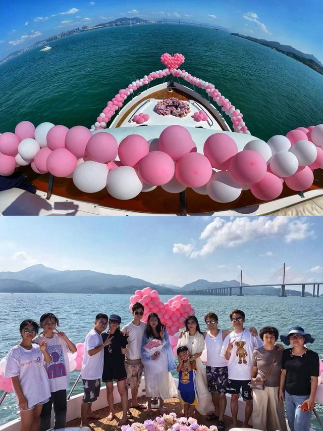 情人浪漫玩法，遊艇派對便宜又封神。
