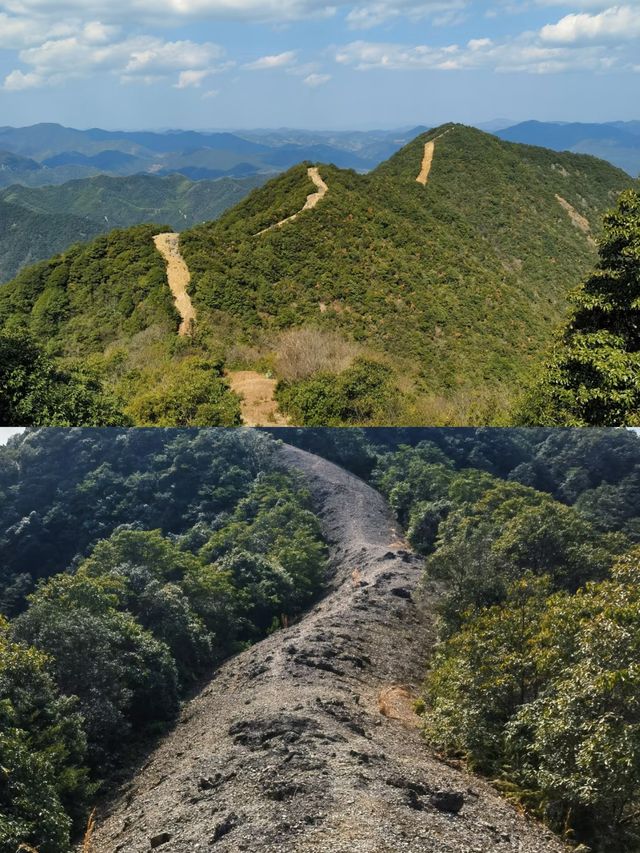大家都以為我在北京遠足，這是隱於寧波的長城呀