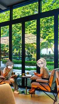 杭州西湖邊被我搵到治癒系落地窗咖啡館～